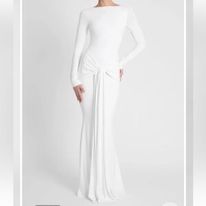 Long Sleeve White Gown